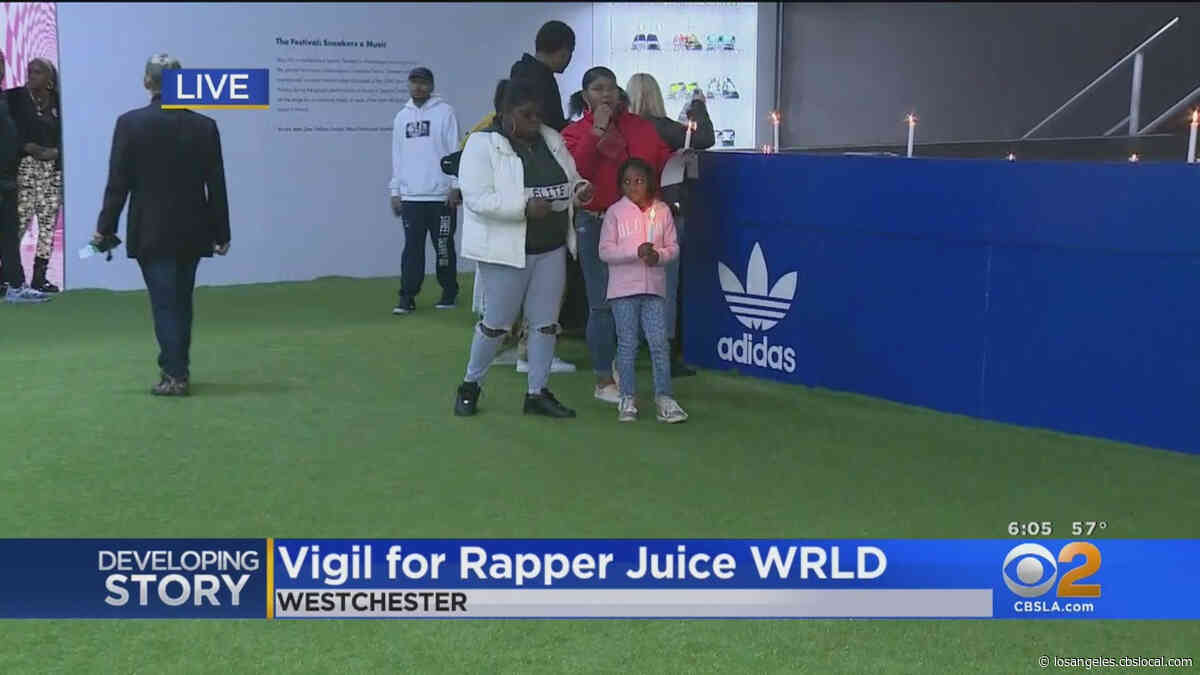 Late Rapper Juice Wrld Mourned At Candlelight Vigil In LA