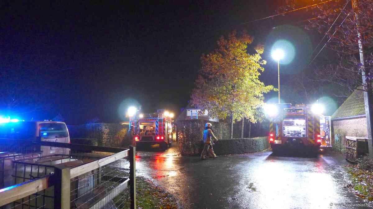 Brandweer tijdens oefening opgeroepen voor echte brand