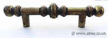 Bronze Brass Mid Century Modern Drawer Pull Antique Hardware Cabinet 3" center