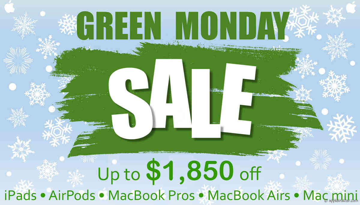 Apple Green Monday deals are live: Save up to $1,850 on new Macs, Apple Watches, iPads, AirPods & more
