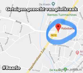 Baarlo - Getuigen gezocht van plofkraak afstortkluis