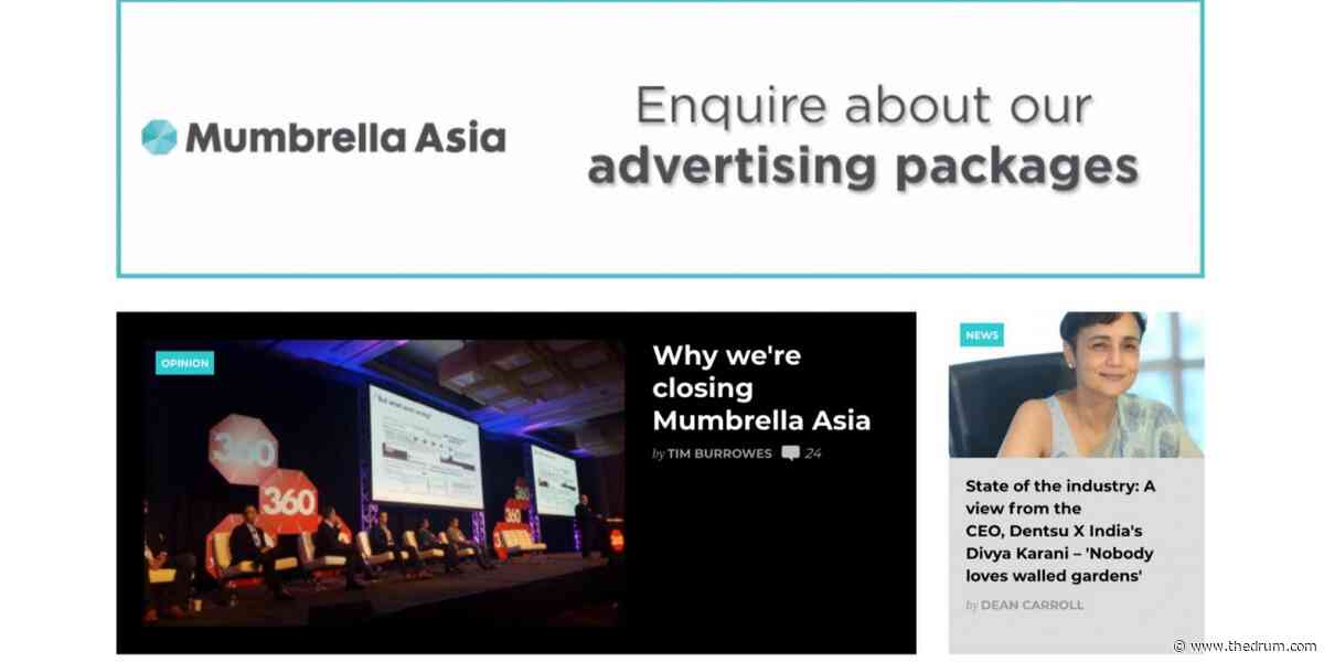 Mumbrella Asia shutters operation in Singapore after six and a half years