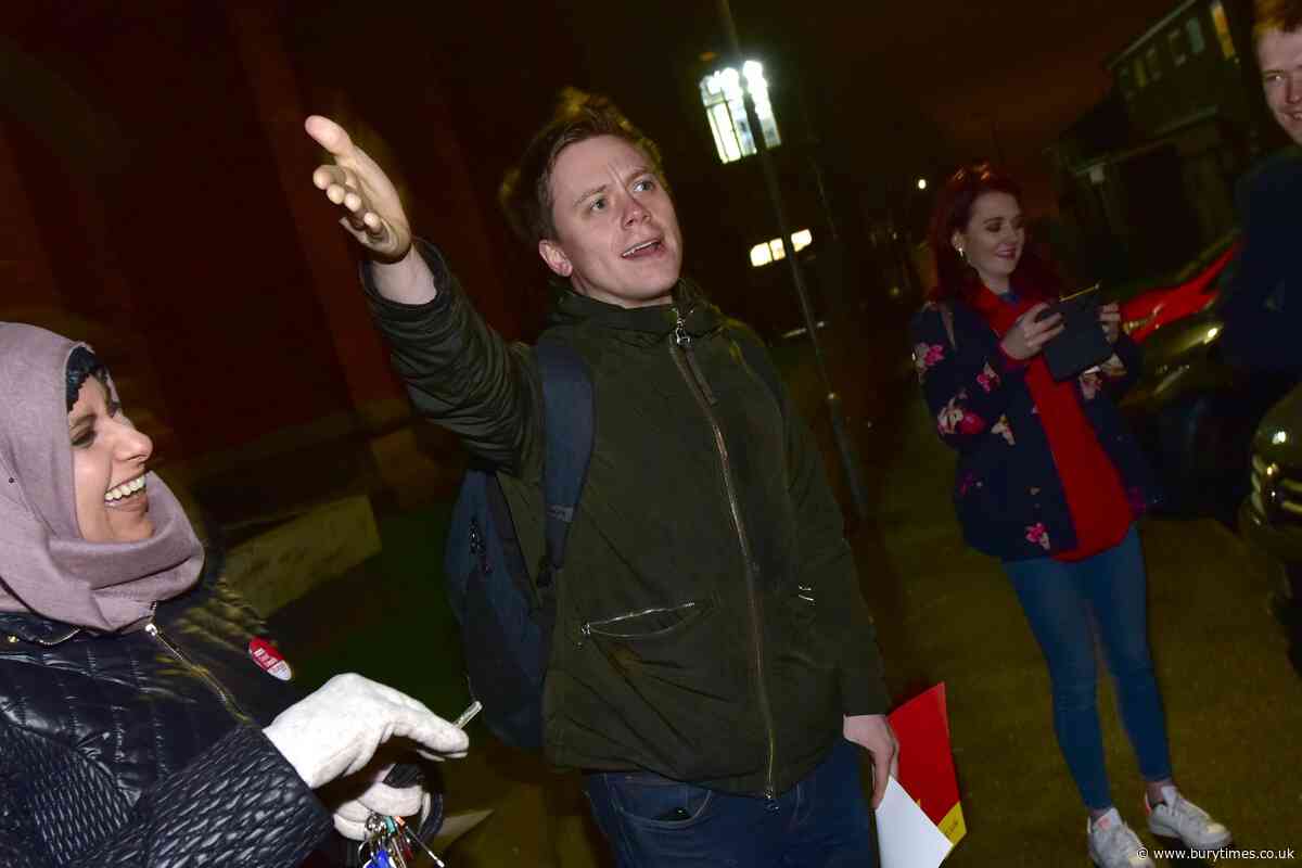 Labour activist Owen Jones hits the campaign trail in Bury