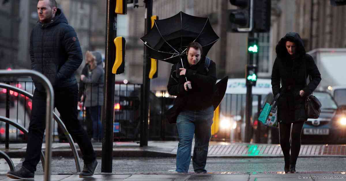 Weather warning issued as strong winds of up to 70mph set to batter the North East