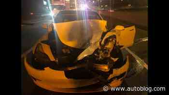 Tesla Model 3 on Autopilot slams into two parked cars, one a police cruiser