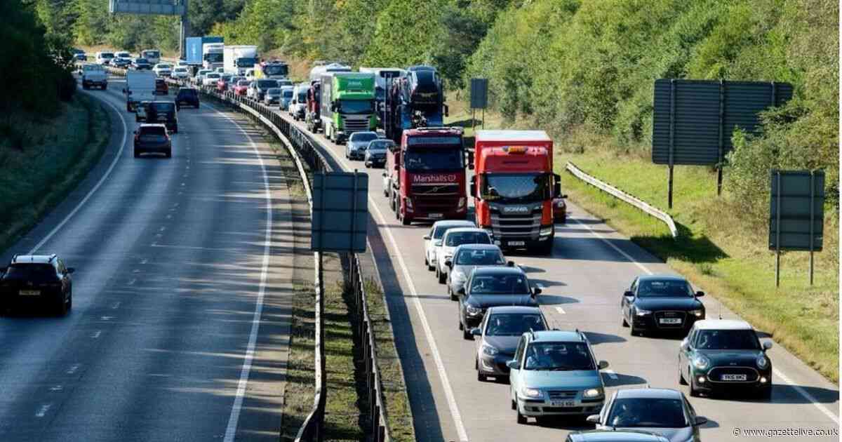 Bottleneck forms on A19 after two-vehicle crash near Billingham closes lane