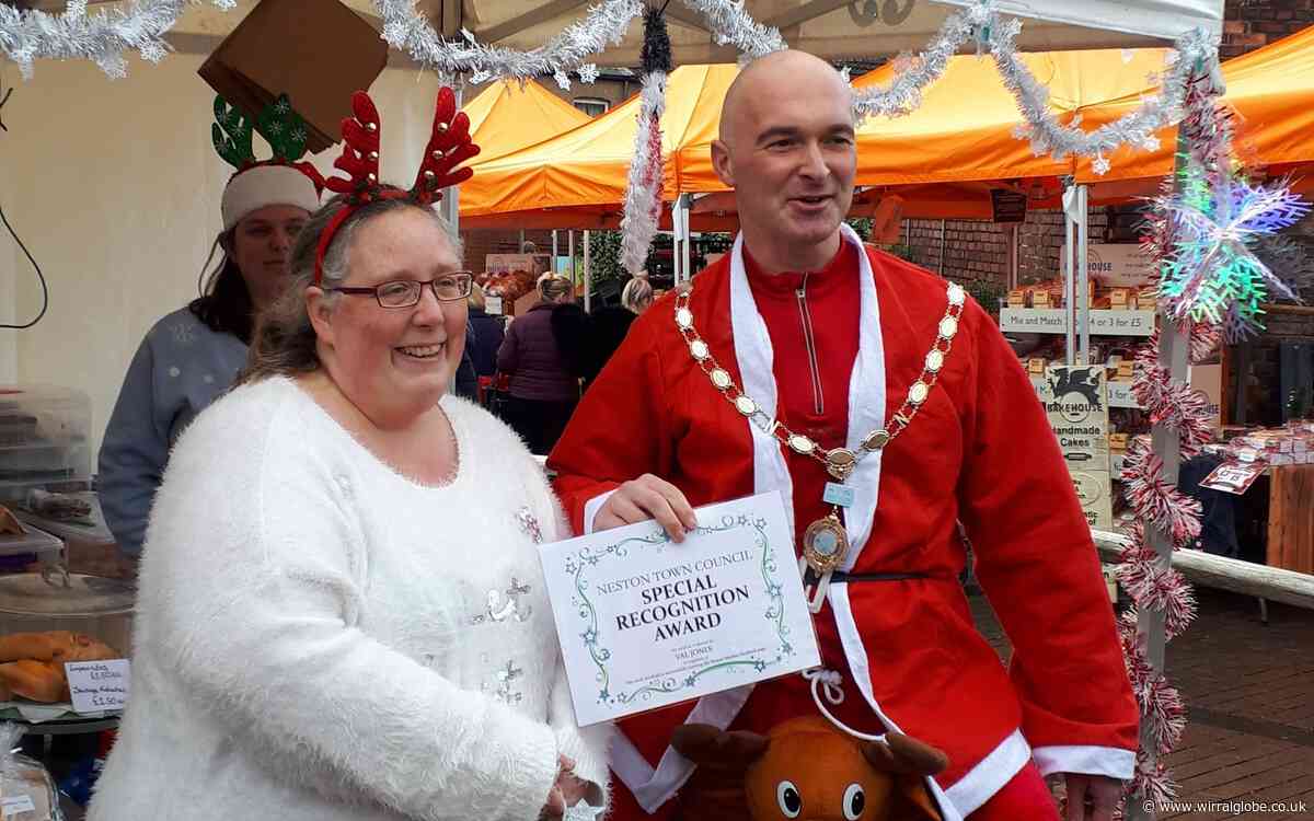 Awards handed out to traders and volunteers at Neston Christmas Market