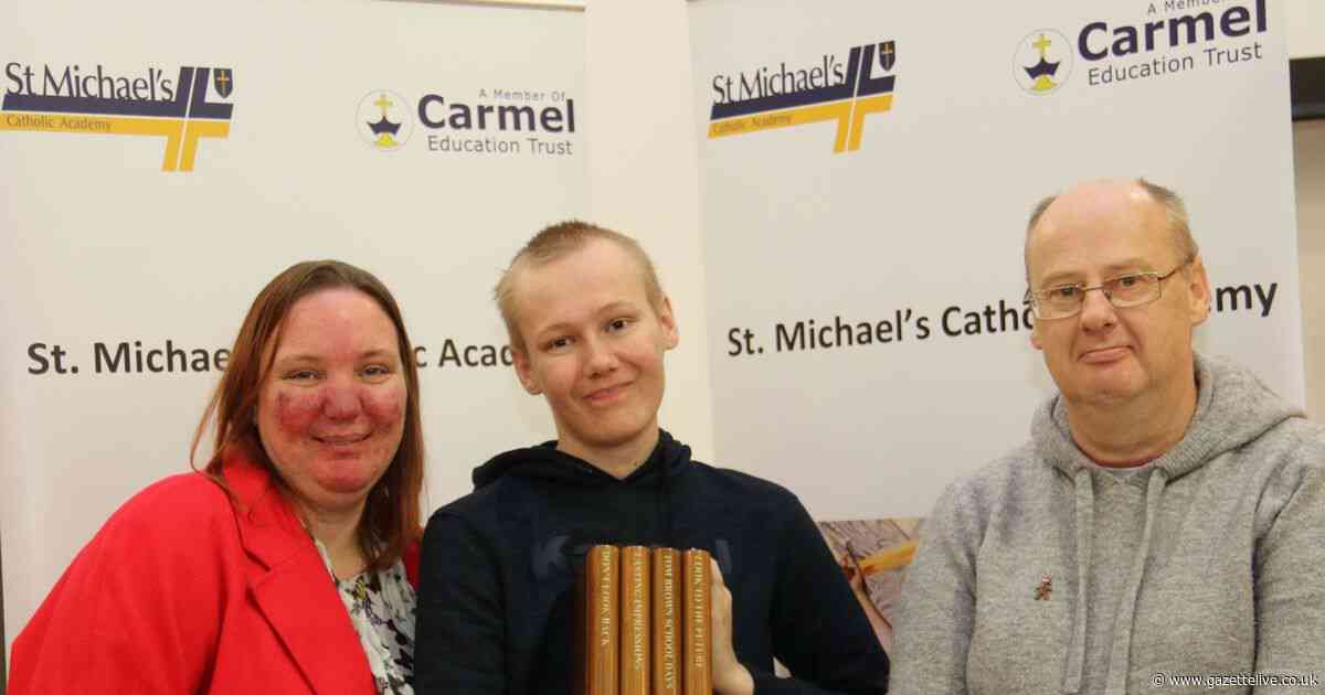 'There isn't a more worthy recipient': Dylan's award for GCSEs despite fighting leukaemia