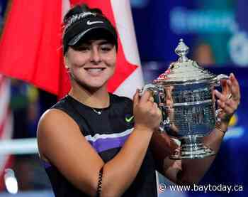 Tennis star Andreescu wins Lou Marsh Trophy as Canada's athlete of the year