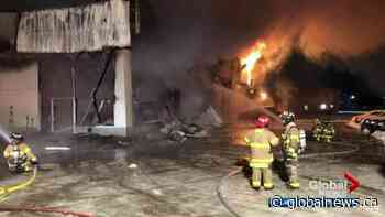 Fire destroys car dealership in Edson