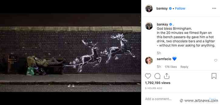 Banksy Installs Work Calling Attention to Homelessness in England