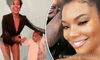 Gabrielle Union laughs happily with baby Kaavia as she dances off the drama over AGT firing 