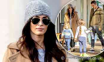 Megan Fox is seen with her husband Brian Austin Green and two of their sons