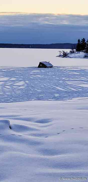 Lake Nosbonsing swallows ice hut