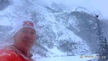 Runner's video records avalanche barrelling toward him at Lake Louise