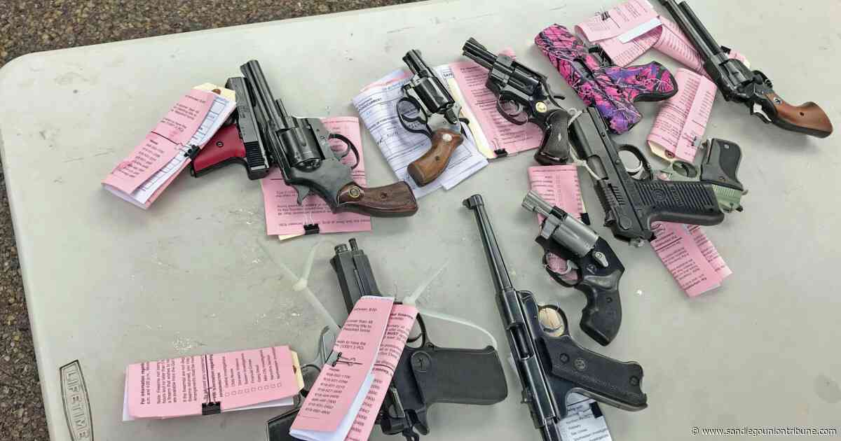 Hundreds of guns collected in Encanto at annual buy back event