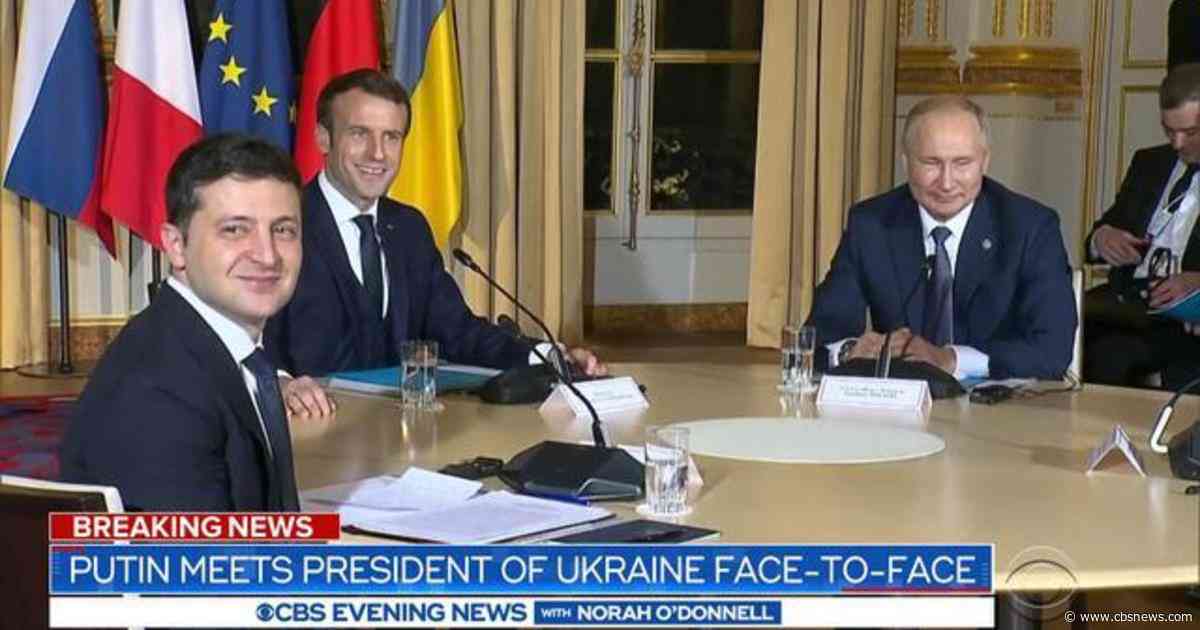 Putin meets with Ukraine leader Zelensky for the first time