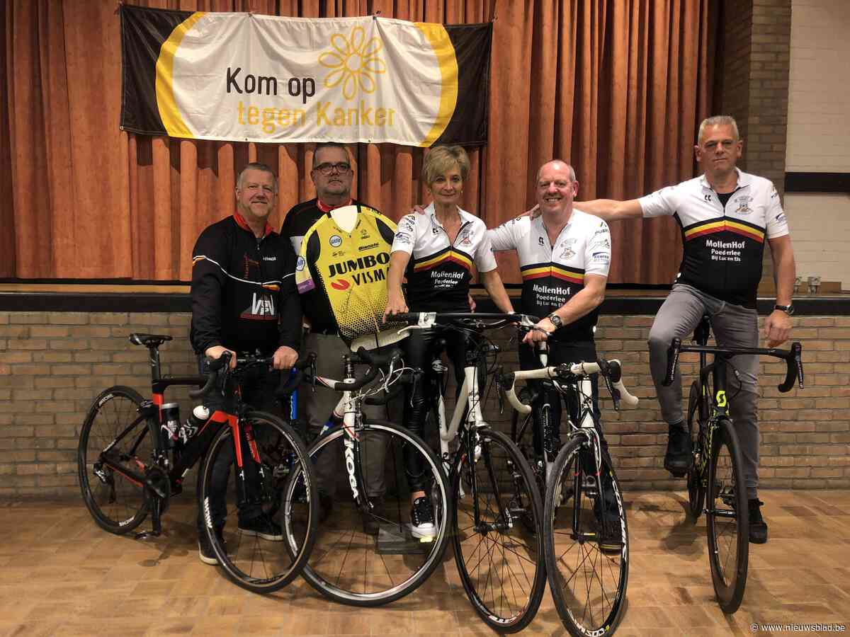 Mollenvrienden fietsen met mevrouw van Aert