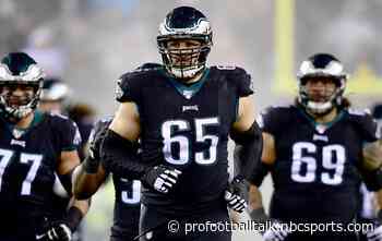 Lane Johnson carted off after being rolled from behind