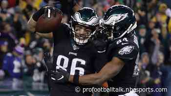 Injuries forced Zach Ertz to play receiver role late against Giants