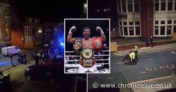 'They were bouncing around like Anthony Joshua': Yobs brawl in Whitley Bay street after title fight