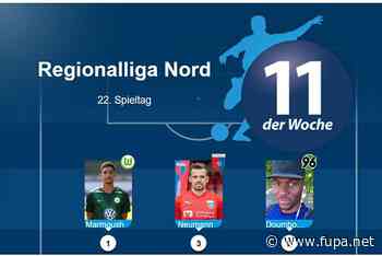 Regionalliga Nord: Das ist die Top-Elf des 22. Spieltags