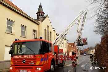 Stormweer treft kapel in Hooglede