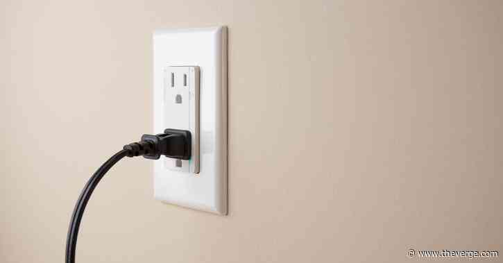 This in-wall smart outlet can be controlled by Siri, Alexa, or Google Assistant