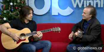 Joey Gregorash performs at Global News Morning Winnipeg