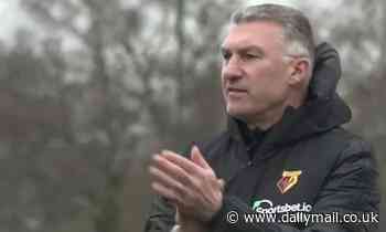 Nigel Pearson claims his job is to make Watford players believe as he takes first training session