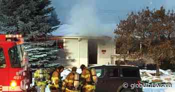 Firefighters battle blaze at home in west Edmonton