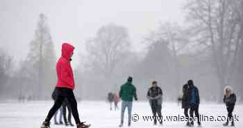 Odds on a White Christmas in different parts of Wales