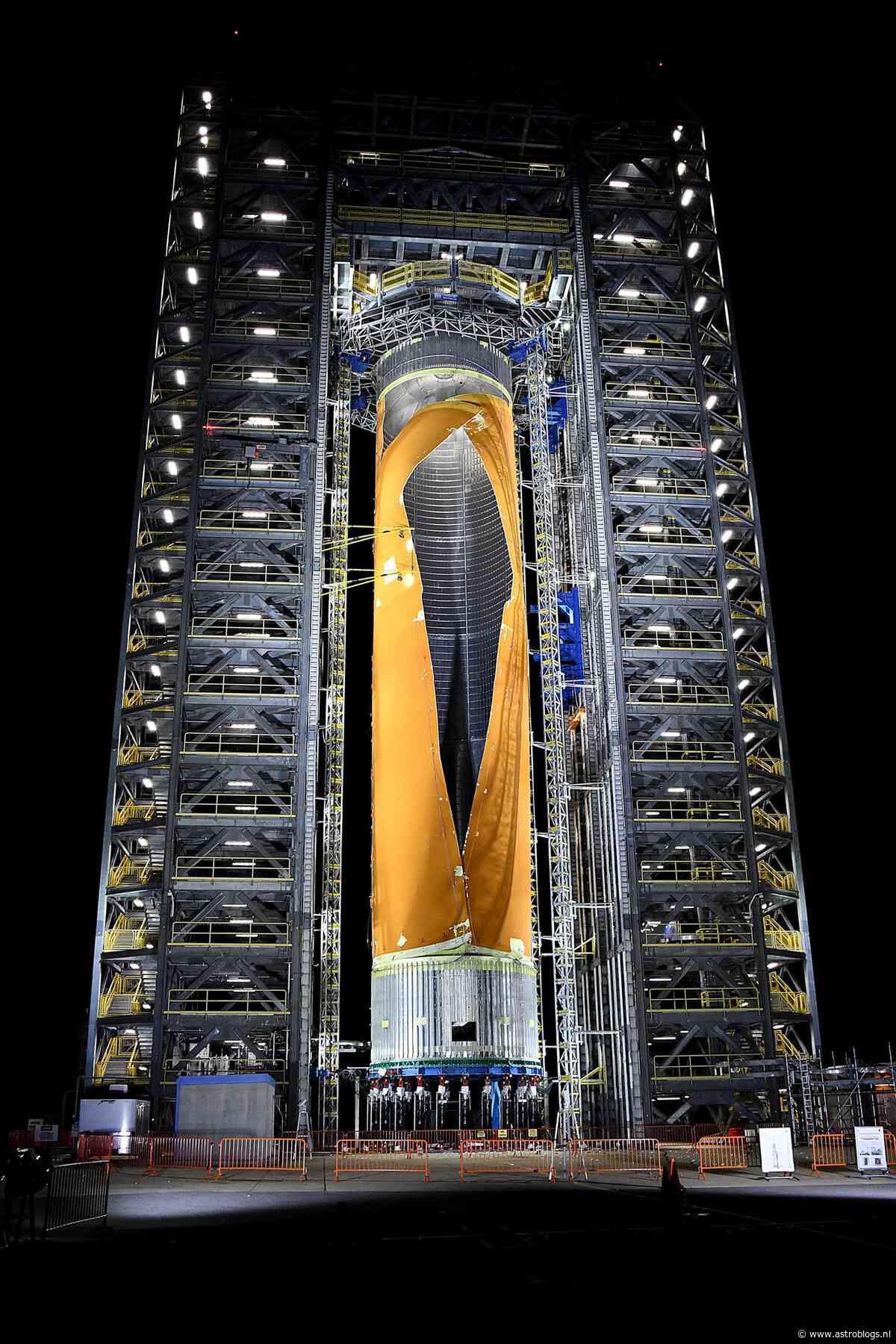 Boem, toen scheurde de brandstoftank van NASA´s Space launch System helemaal open