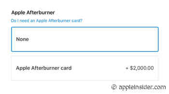 Afterburner card is a $2,000 add-on for the Mac Pro, and wheels are $400
