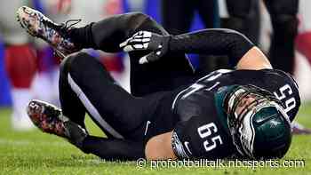 Lane Johnson week-to-week with high ankle sprain