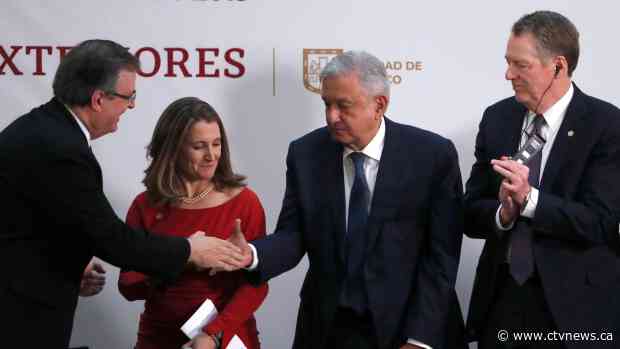 Signing ceremony underway, Canada set to sign on to updated new NAFTA deal