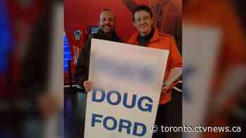 NDP MPP apologizes for posing with 'F*** Doug Ford' sign
