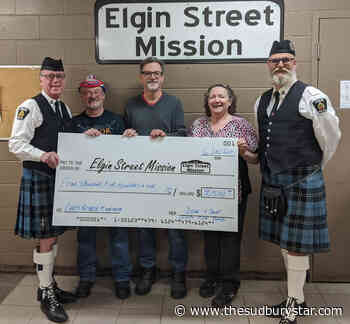 Sudbury pipers hold a a reverse 'Movember' for Elgin Street Mission