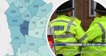 The most dangerous places to live in Croydon ranked by latest police stats