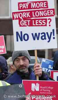 Northern Ireland nurses brave weather on picket lines amid storm over pay