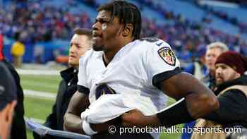 Lamar Jackson practicing today