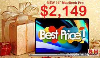 Lowest prices: Apple 16" MacBook Pro drops to $2,149; $300 off loaded model w/ 32GB RAM, 5500M 8GB GPU