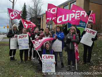 Cornwall's Parisien Manor staff picket low provincial funding and staf
