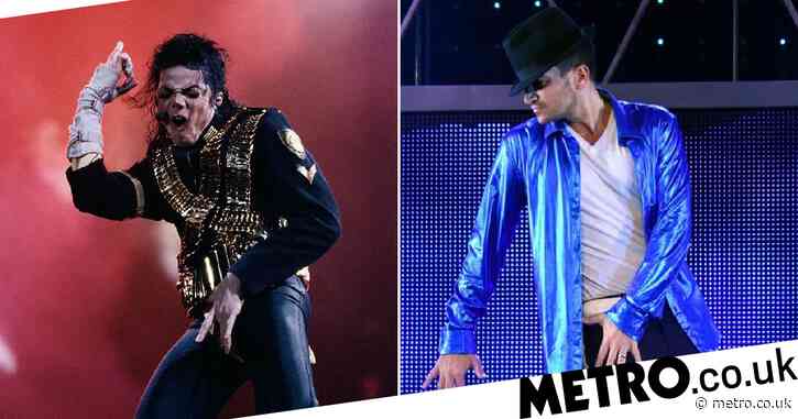 Peter Andre channels Michael Jackson on stage after defending singer over child sex abuse allegations