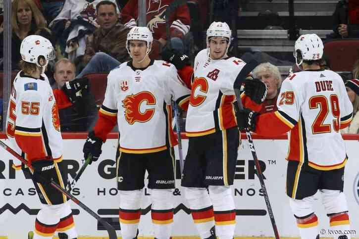 Flames’ win streak at 6 games with 5-2 win over Coyotes