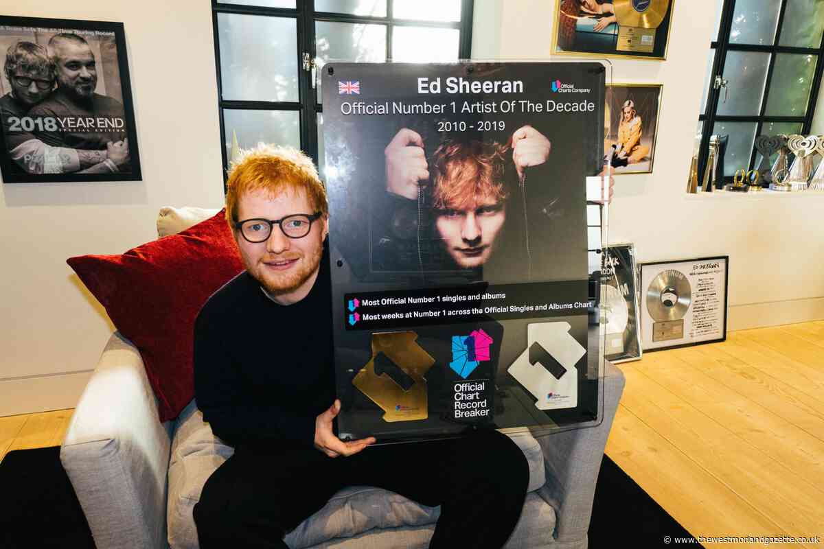 Ed Sheeran named number one artist of the decade