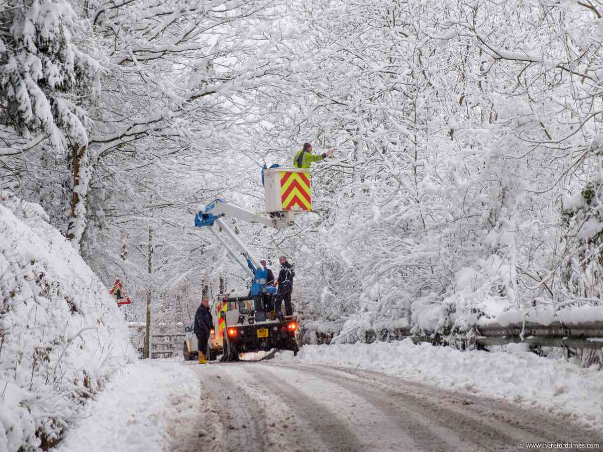 Two years ago this week... snow chaos in Herefordshire