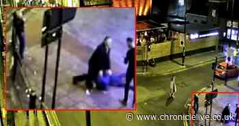 Watch the moment murderer Leighton Barrass was pinned down by heroic bouncer after Connor Brown murder