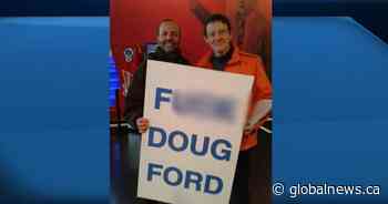 Ottawa MPP Joel Harden apologizes after posing with vulgar anti-Ford sign