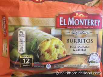 55K Pounds Of Frozen Breakfast Burritos Recalled Due To Plastic Pieces
